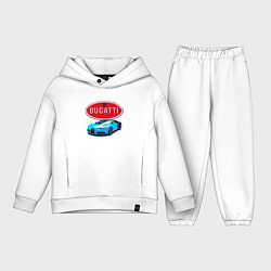 Детский костюм оверсайз Bugatti - motorsport, цвет: белый