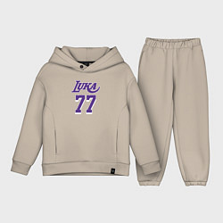 Детский костюм оверсайз Lakers Luka 77, цвет: миндальный