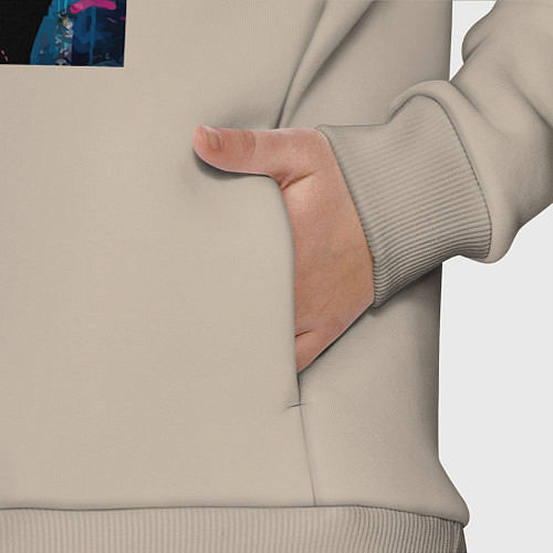 Детский костюм оверсайз Cute monkey / Миндальный – фото 3