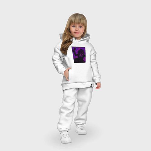 Детский костюм оверсайз Самурай лазер из глаз / Белый – фото 3