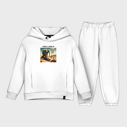 Детский костюм оверсайз Lirili larili - elephant - brainrot meme, цвет: белый