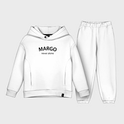 Детский костюм оверсайз Margo never alone - motto, цвет: белый