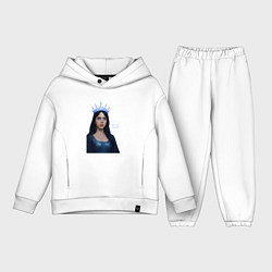 Детский костюм оверсайз Билли Айлиш с короной, цвет: белый