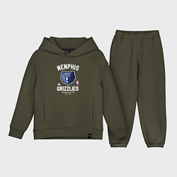 Детский костюм оверсайз Memphis Grizzlies - NBA team, цвет: хаки