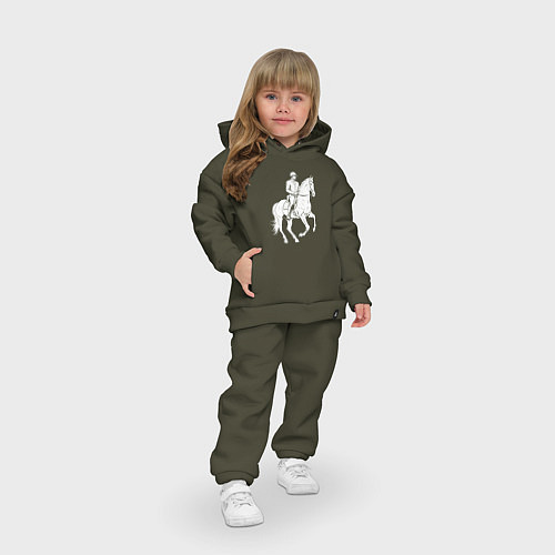 Детский костюм оверсайз Конный спорт / Хаки – фото 3