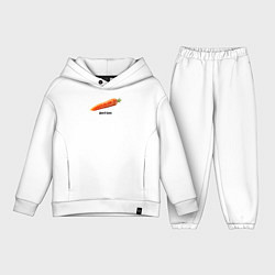 Детский костюм оверсайз Антон Морковь, цвет: белый
