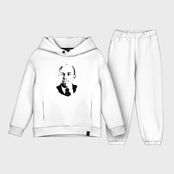 Детский костюм оверсайз Lenin USSR, цвет: белый