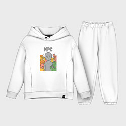 Детский костюм оверсайз NPC, цвет: белый