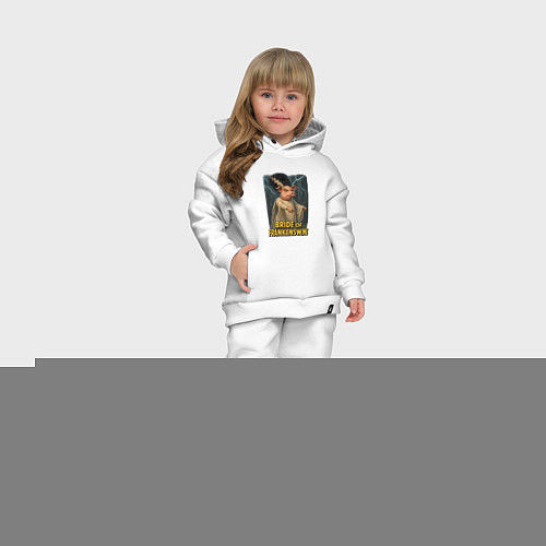 Детский костюм оверсайз Свинья Франкенштейна невеста / Белый – фото 3