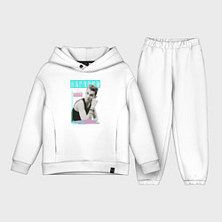 Детский костюм оверсайз Depeche Mode Dave Gahan - 80s style, цвет: белый