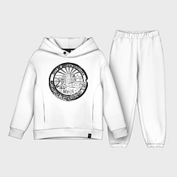 Детский костюм оверсайз Путешествие Небраска, цвет: белый