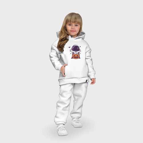 Детский костюм оверсайз Spaceman halloween / Белый – фото 3