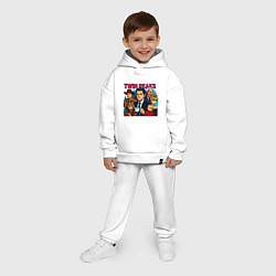 Детский костюм оверсайз Twin Peaks Multi, цвет: белый — фото 2