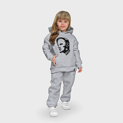 Детский костюм оверсайз Ленин: музыка СССР, цвет: меланж — фото 2