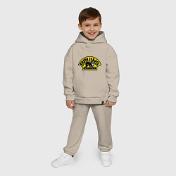 Детский костюм оверсайз HC Boston Bruins Label, цвет: миндальный — фото 2