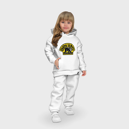 Детский костюм оверсайз HC Boston Bruins Label / Белый – фото 3