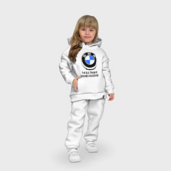 Детский костюм оверсайз BMW Driving Machine, цвет: белый — фото 2