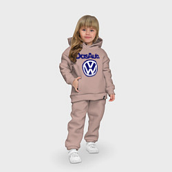 Детский костюм оверсайз Volkswagen Das Auto, цвет: пыльно-розовый — фото 2