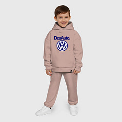 Детский костюм оверсайз Volkswagen Das Auto, цвет: пыльно-розовый — фото 2
