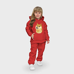 Детский костюм оверсайз Doge, цвет: красный — фото 2