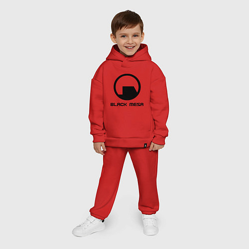 Детский костюм оверсайз Black Mesa: Logo / Красный – фото 4