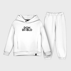 Детский костюм оверсайз Don Diablo, цвет: белый