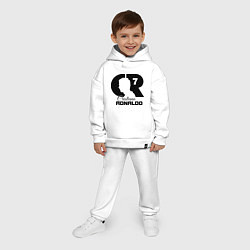 Детский костюм оверсайз CR Ronaldo 07, цвет: белый — фото 2