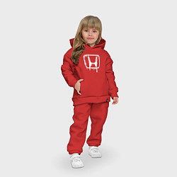 Детский костюм оверсайз Honda, цвет: красный — фото 2