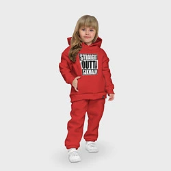 Детский костюм оверсайз Straight Outta Sakhalin, цвет: красный — фото 2