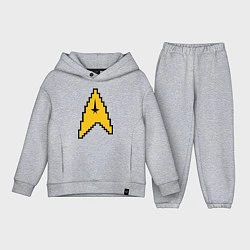 Детский костюм оверсайз Star Trek: 8 bit, цвет: меланж