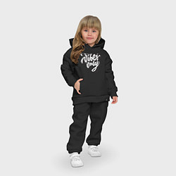 Детский костюм оверсайз Positive vibes only, цвет: черный — фото 2