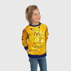 Свитшот детский Pikachu, цвет: 3D-синий — фото 2