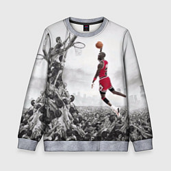 Свитшот детский Michael Jordan NBA, цвет: 3D-меланж