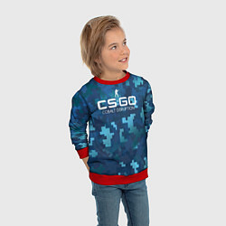 Свитшот детский Cs:go - Cobalt Disruption Ржавый кобальт, цвет: 3D-красный — фото 2