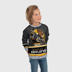 Свитшот детский Boston Bruins, цвет: 3D-меланж — фото 2
