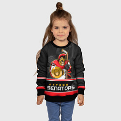 Свитшот детский Ottawa Senators, цвет: 3D-черный — фото 2