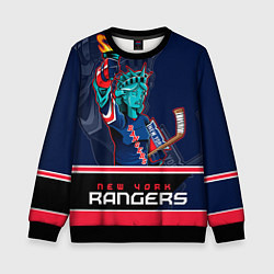 Свитшот детский New York Rangers, цвет: 3D-черный