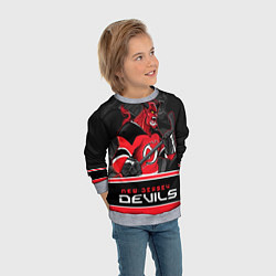 Свитшот детский New Jersey Devils, цвет: 3D-меланж — фото 2