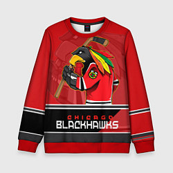 Свитшот детский Chicago Blackhawks, цвет: 3D-красный