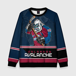 Свитшот детский Colorado Avalanche, цвет: 3D-черный