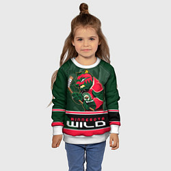 Свитшот детский Minnesota Wild, цвет: 3D-белый — фото 2
