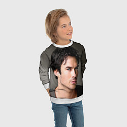 Свитшот детский Ian Somerhalder, цвет: 3D-белый — фото 2