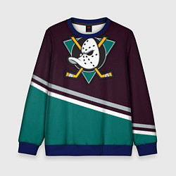 Свитшот детский Anaheim Ducks, цвет: 3D-синий
