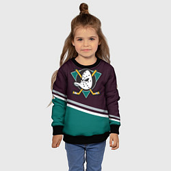 Свитшот детский Anaheim Ducks, цвет: 3D-черный — фото 2