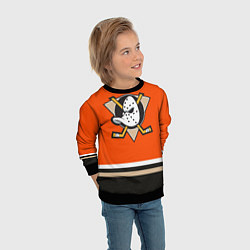 Свитшот детский Anaheim Ducks, цвет: 3D-черный — фото 2