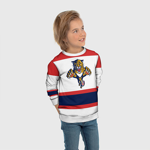 Детский свитшот Florida Panthers / 3D-Белый – фото 3