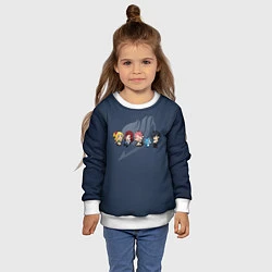 Свитшот детский Хвост Феи, цвет: 3D-белый — фото 2