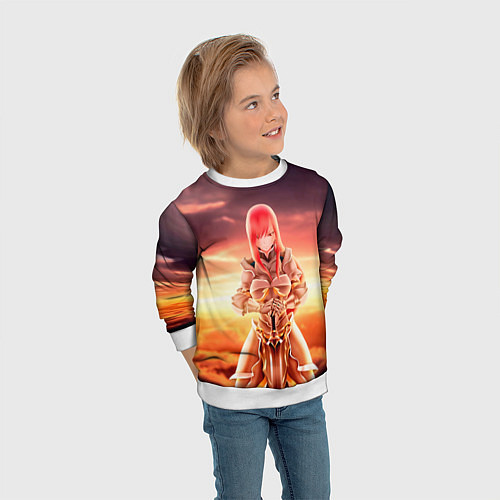 Детский свитшот Fairy Tail / 3D-Белый – фото 3