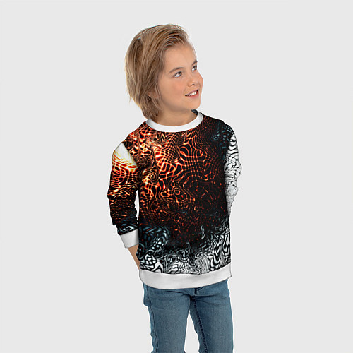 Детский свитшот Technology / 3D-Белый – фото 3