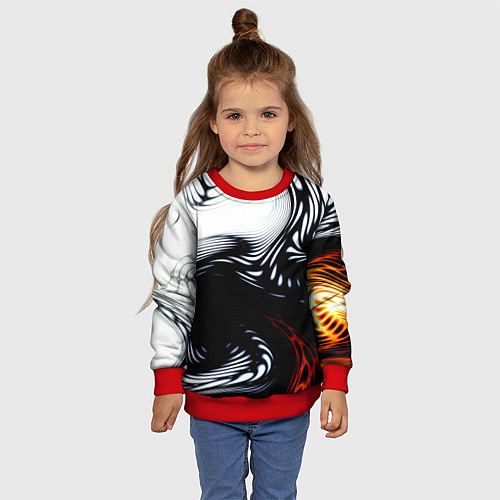 Детский свитшот Abrupt / 3D-Красный – фото 4